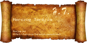 Herczog Terézia névjegykártya